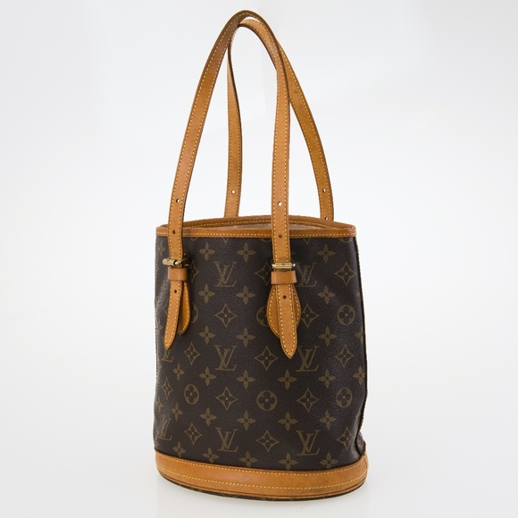 Louis Vuitton Handbags - Louis Vuitton Women's Bucket Brown Monogram Canvas Shoulder Bag